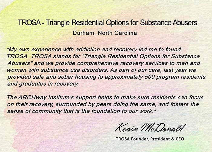 TROSA – Triangle Residential Options for Substance Abusers