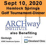 Sept 10, 2020 Hemlock Springs Golf Tournament Logo ARCHway Institute
