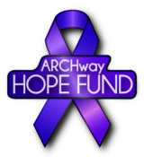 ARCHway HOPE Fund logo,purple ribbon