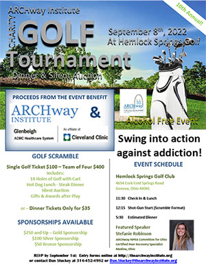 2022 ARCHway Institute, Geneva Ohio Golf Tournament