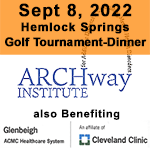 Sept 8, 2022 Hemlock Springs Golf Tournament logo, ARCHway Institute