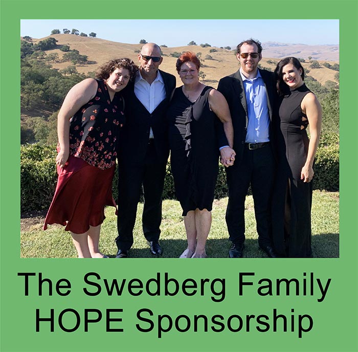 The Swedberg Family HOPE Sponsorship