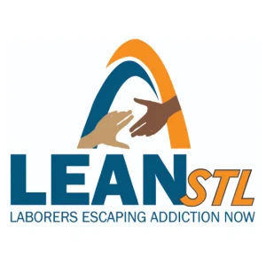 LEAN STL logo. Laborers Escaping Addiction Now
