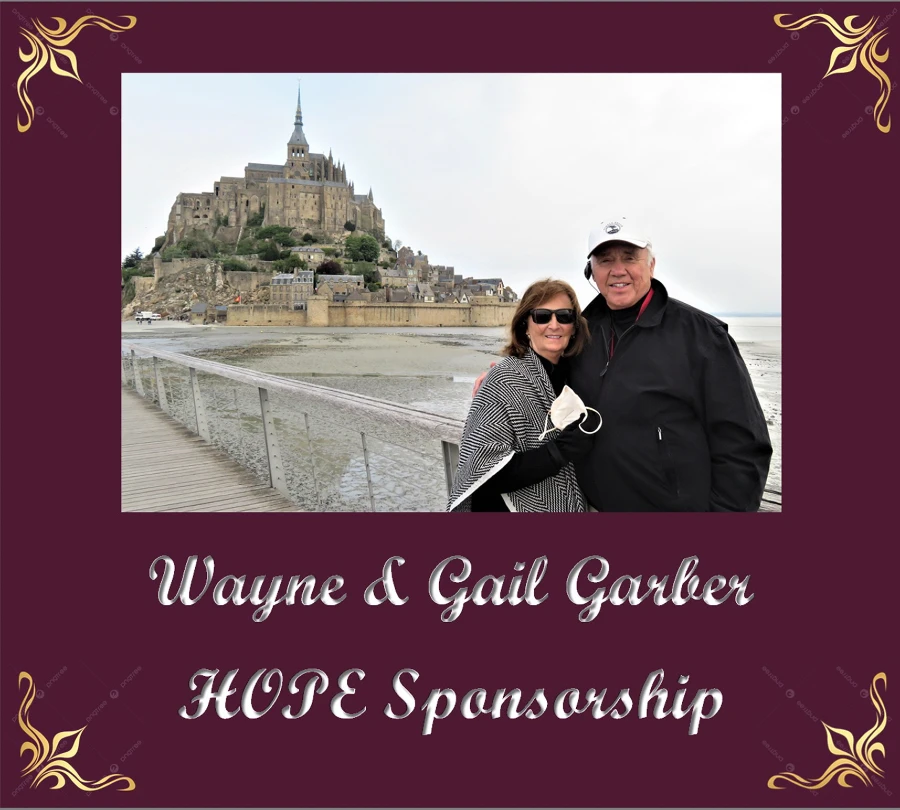 Wayne & Gail Garber Hope sponsorship